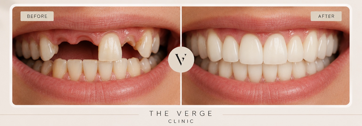 Prosthodontic restorations at The Verge Clinic
